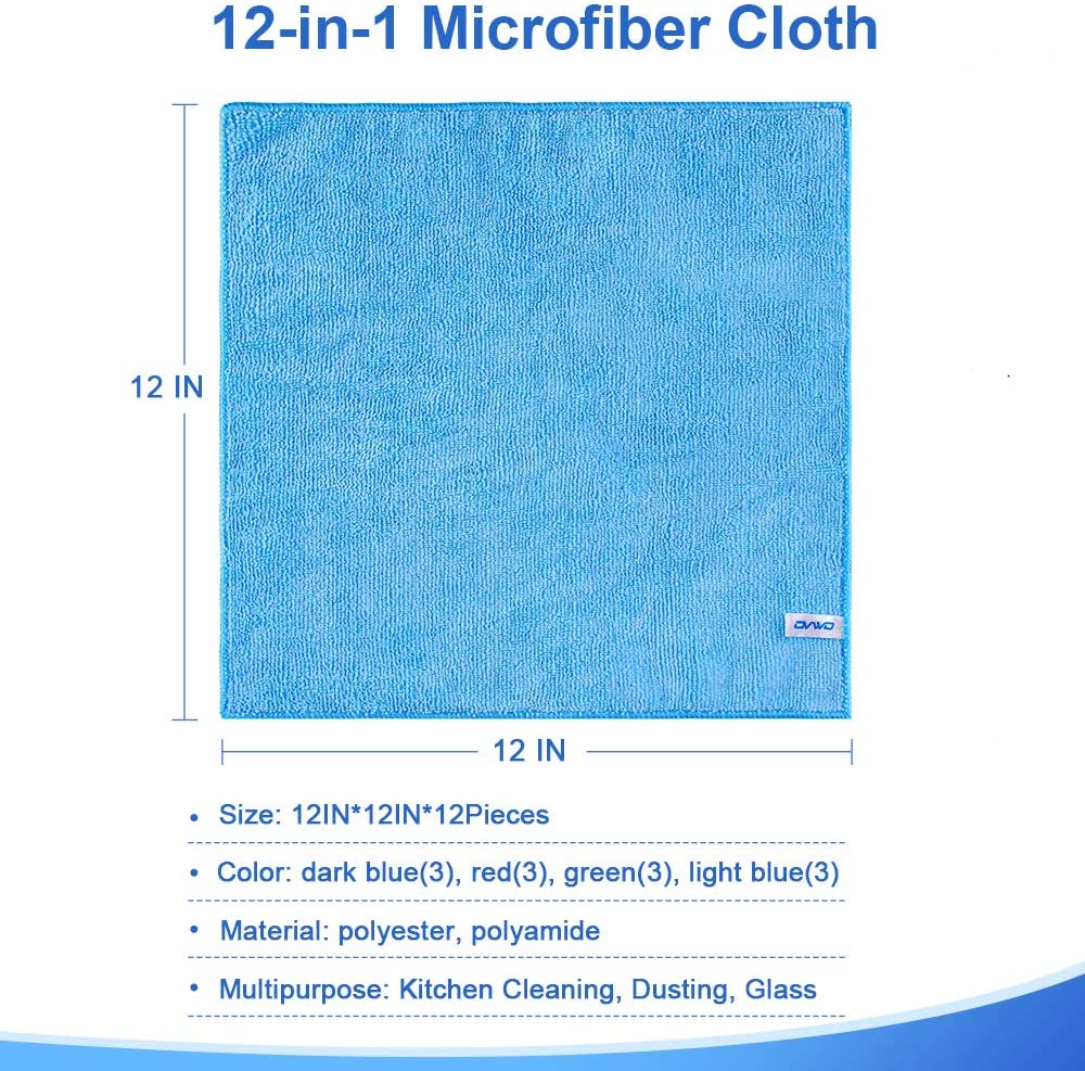 12Pcs Premium Microfiber Cleaning Cloth – Ecommerce Store