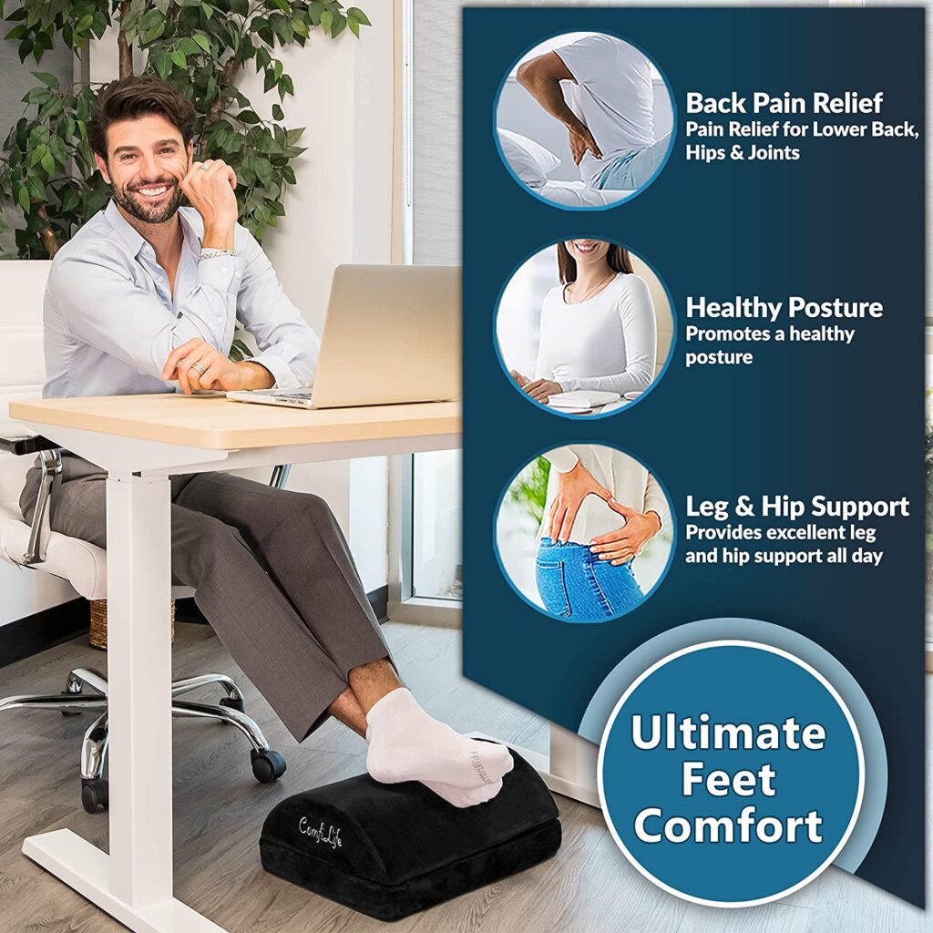 best under desk foot rest for back pain
